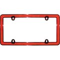 Cruiser Accessories Cruiser Accessories 30436 Red Reflector II License Plate Frame; Chrome With Red 30436